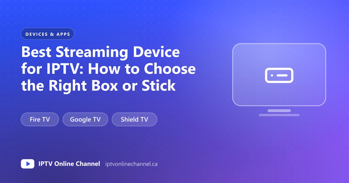 Cover graphic showing a streaming stick, a set-top box and a TV, with labels for Fire TV, Google TV and Shield TV
